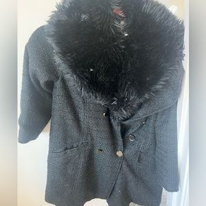 Faux fur jacket